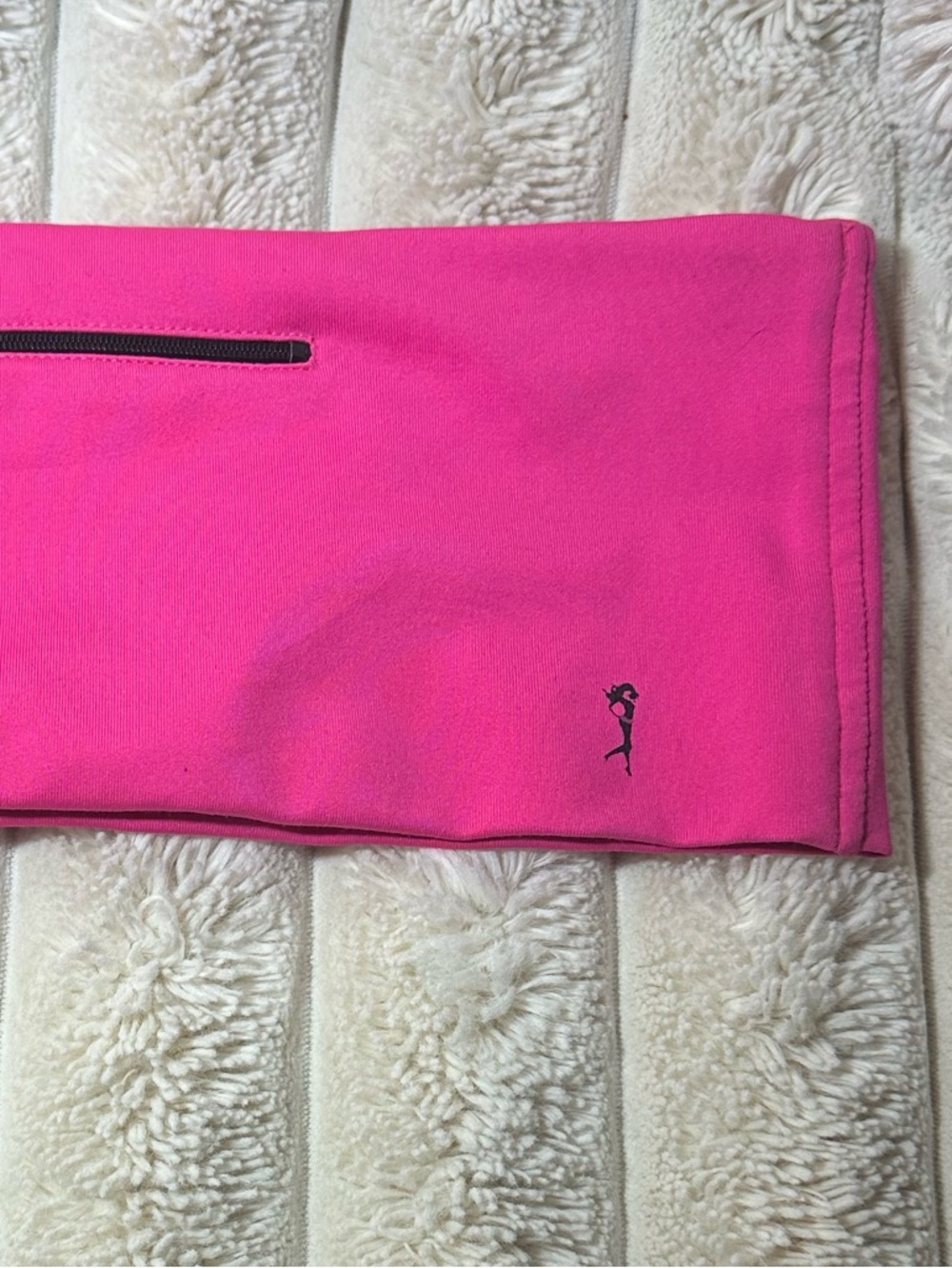 HipsSister Pink Running Belt - Zippered Pocket - Waistband - Picture 3 of 4